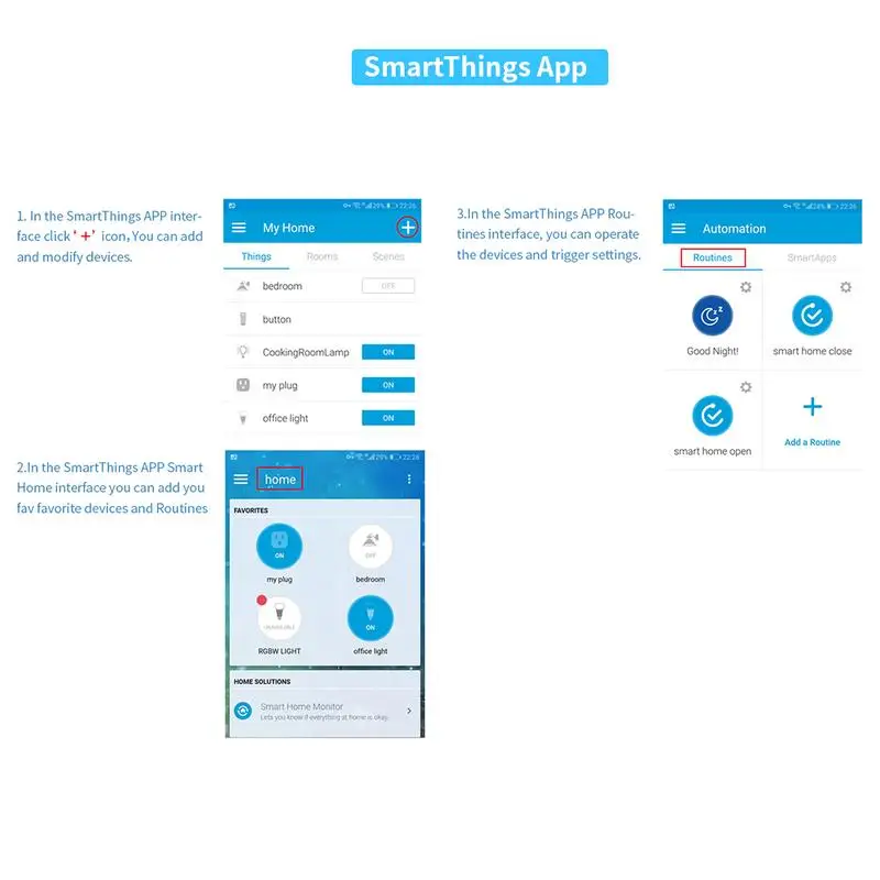 alexa smartthings routines