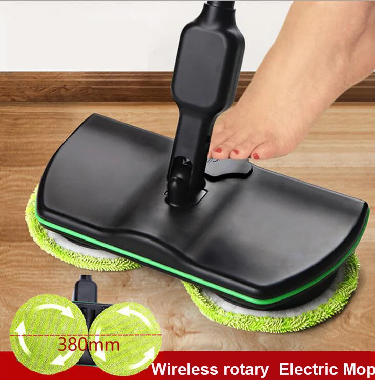 

Household Wireless Electric Hand Push Sweeper Microfiber Automatic Mop Machine Rechargeable Cleaning Pad Home Floor Clean Tool