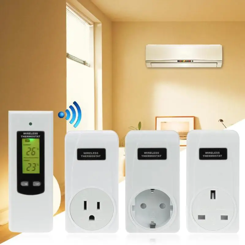 Remote Control Wireless RF Plug In Thermostat Hydroponic KIT Greenhouse 3KW Remote Control Wireless RF Plug In Thermostat Hydroponic KIT Greenhouse 3KW