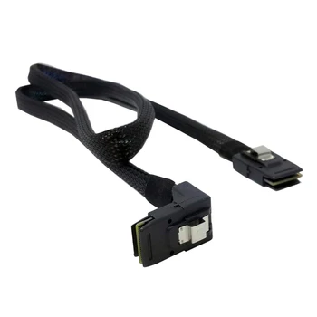 

SFF-8087 Mini SAS 4i 36 Pin to 36 Pin 90 Degree Right Angled Cable 100cm