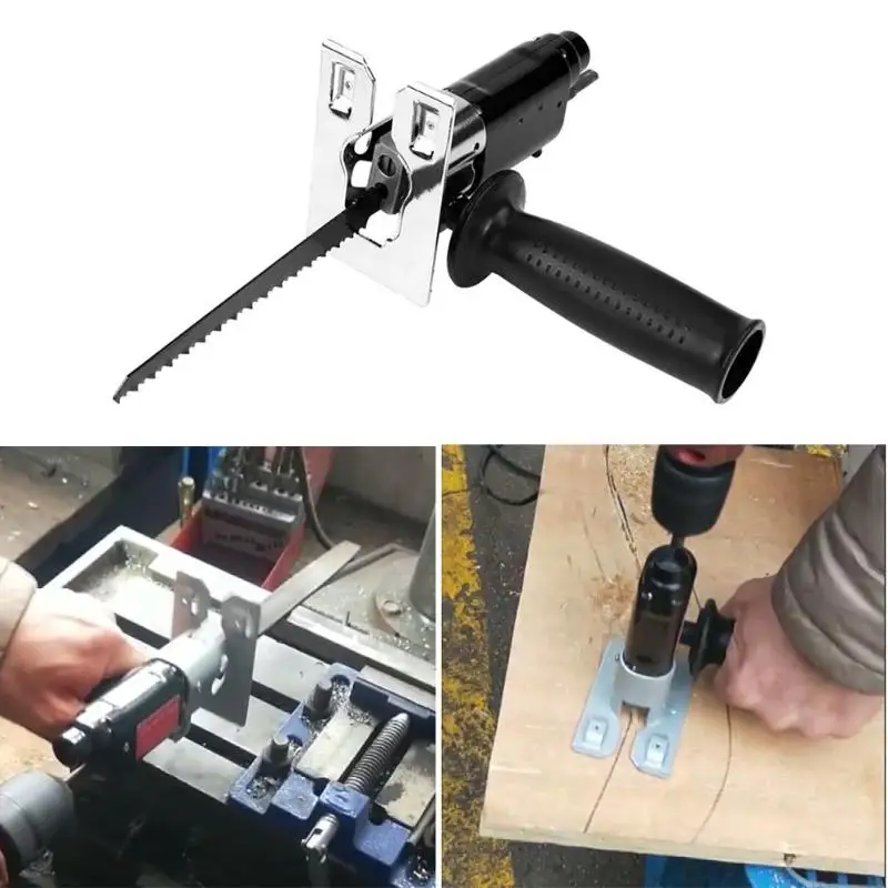 

Electric Drill Into Reciprocating Saw Reciprocating Saw Attachment Change Jig Saw Metal File for Wood Metal Cutting
