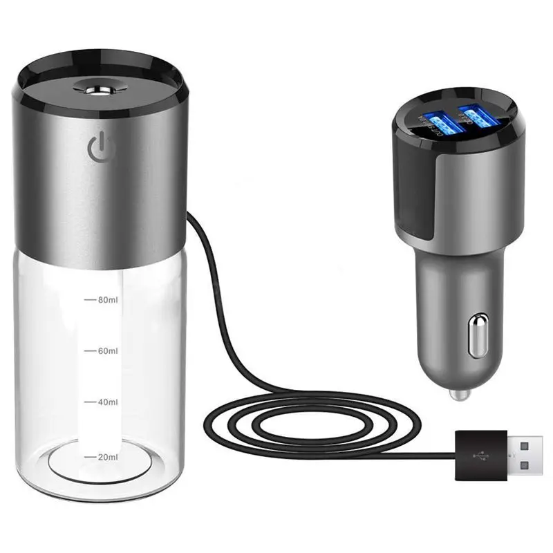 

Mini USB Vehicle-mounted Humidifier Anti-Dry Protection Air Humidifier Portable Travel Car Cool Mist Humidifier Spray Aroma Ar