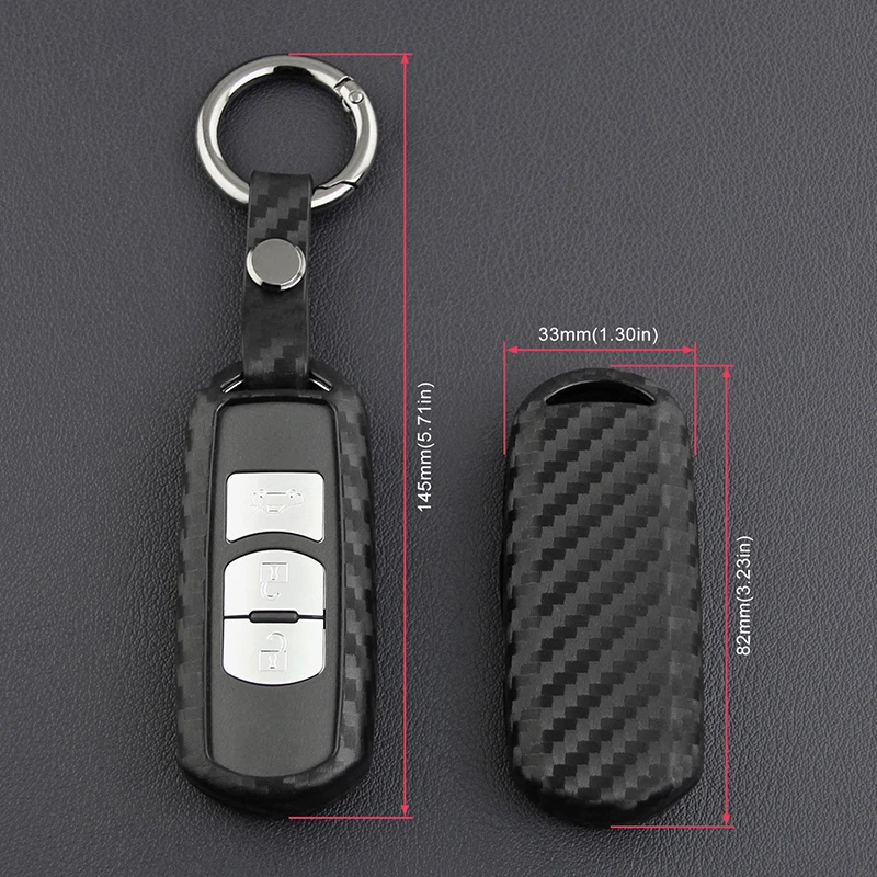 Carbon Fiber Interior Door Handle Cover Trim Set Replacemnt