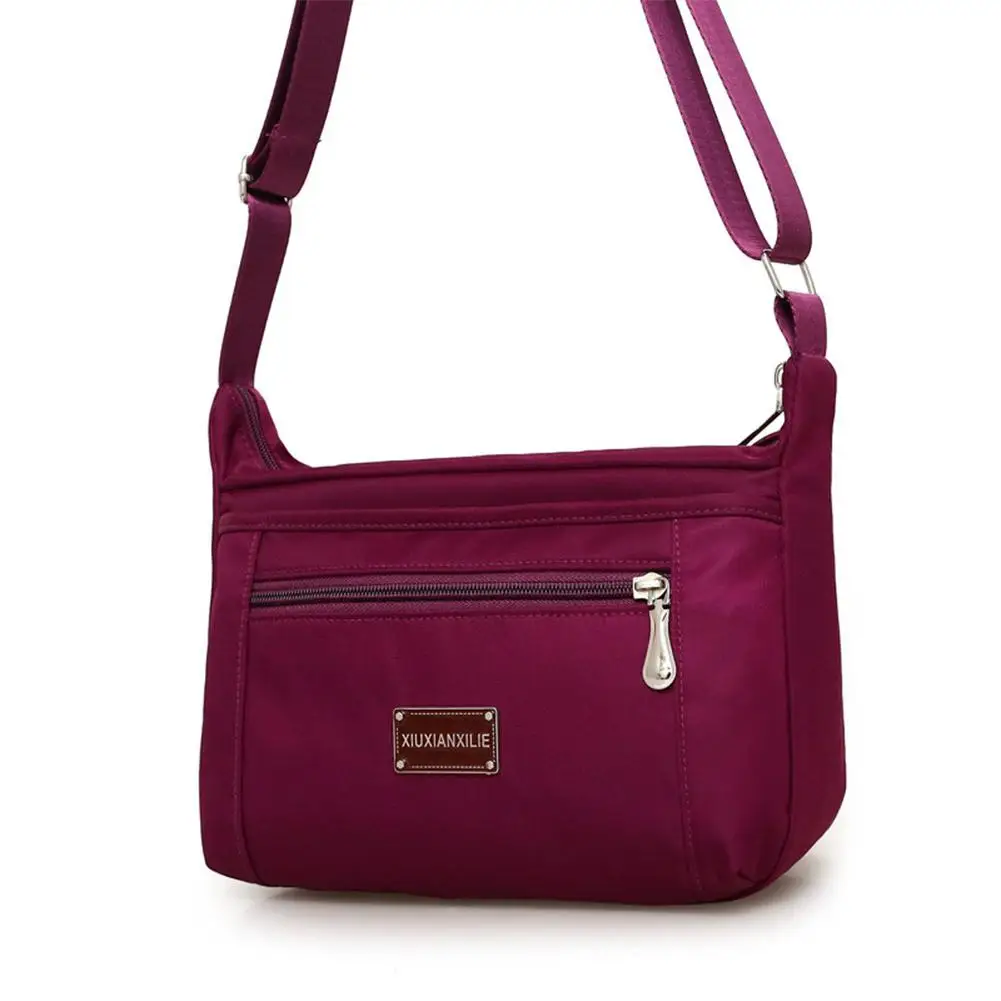 banabanma Women Waterproof Zipper Single Shoulder Bag with Adjustable