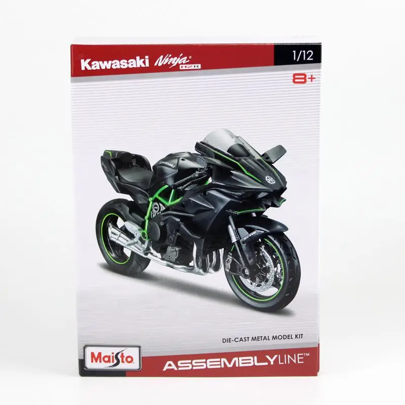 Масштаб 1:12 KAWASAKI Ninja H2R игрушка мотоцикл Maisto Сборная модель мотокросса обучающая