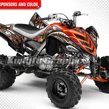 KUNGFU графика полный охват ATV наклейки комплект автомобиля обёрточная бумага для Yamaha Raptor 700 2006 2007 2008 2009 2010 2011 2012