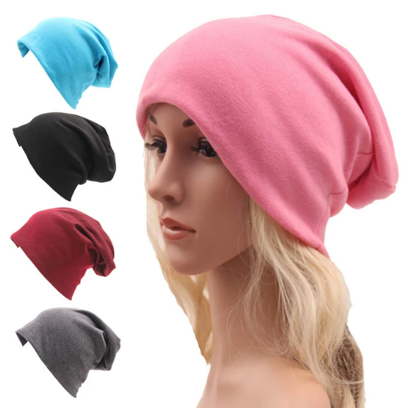 

Allergy Free Leisure 1PC 20 Colors Comfortable Girls Warm Soft Hat Korean Women Loose Hip-Hop Men