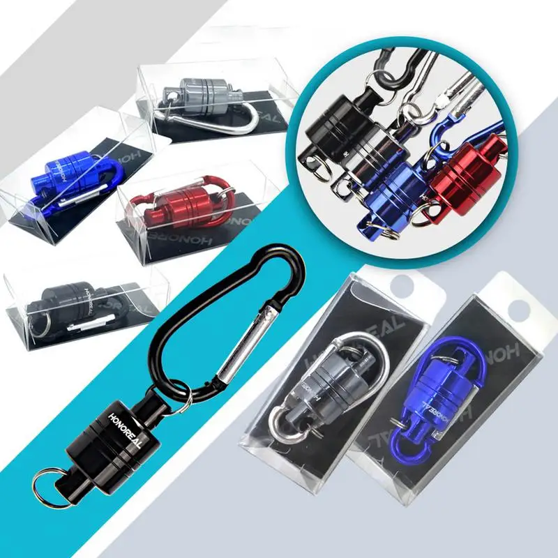 

Strong Release Magnetic Carabiner Portable Outdoor Fishing Gear Mountain Climbing Release Lanyard Fishing Tackle Accessories