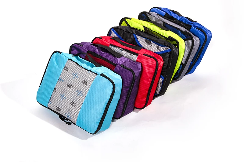 

QIUYIN Packing Cube Travel Bag System Durable 5 Pieces One Set Large Capacity Of Unisex Clothing Sorting Nylon Organize Bag