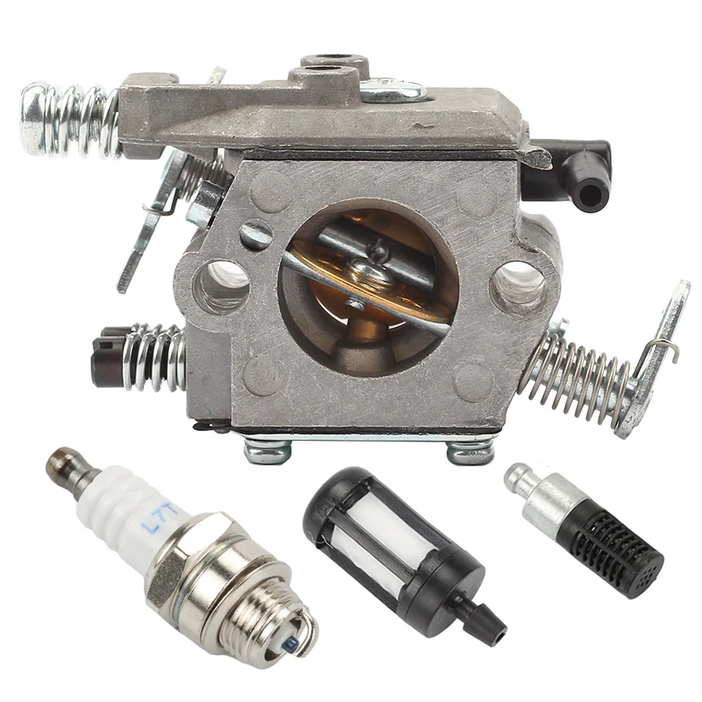 MS250 Карбюратор Carb + Свеча зажигания для 021 023 025 MS210 MS230 Walbro WT286 запасные части цепной