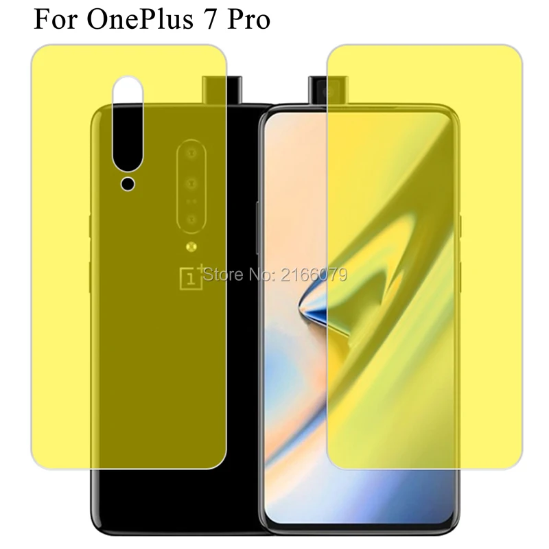 Для OnePlus 7 Pro 6T 6 5T 5 3t 3 мягкая задняя крышка из ТПУ Защитная прозрачная пленка не