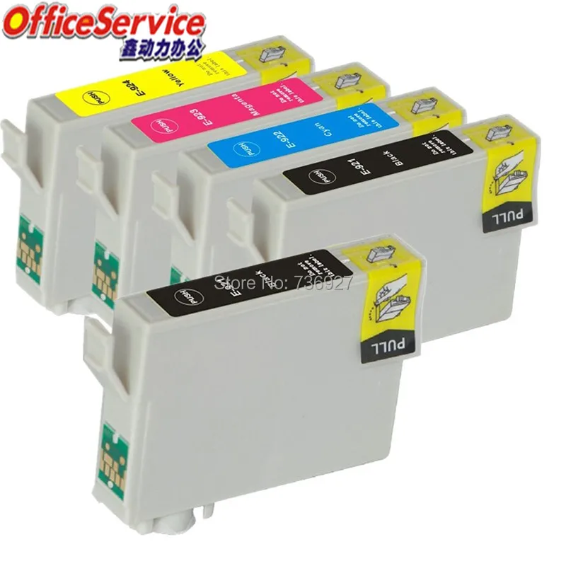 5X совместимый чернильный картридж T0921 T0922 T0923 T0924 для Epson Stylus T26 T27 TX117 TX119 TX106 TX109 CX4300