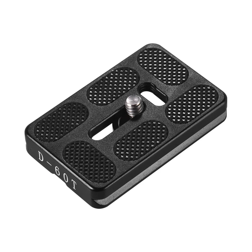 60*38mm 1/4" Screw Universal Quick Release Plate D 60T QR Plate for Arca Swiss Monopod Tripod