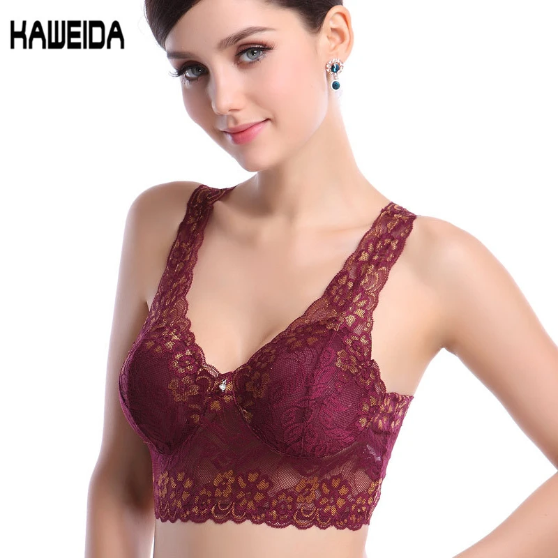 Women Lace Bra Women Plus Size Bra C D Broad Type New Lace Bra Female Lingerie Deep V Sexy Big Size Bra Plus Size Brassiere