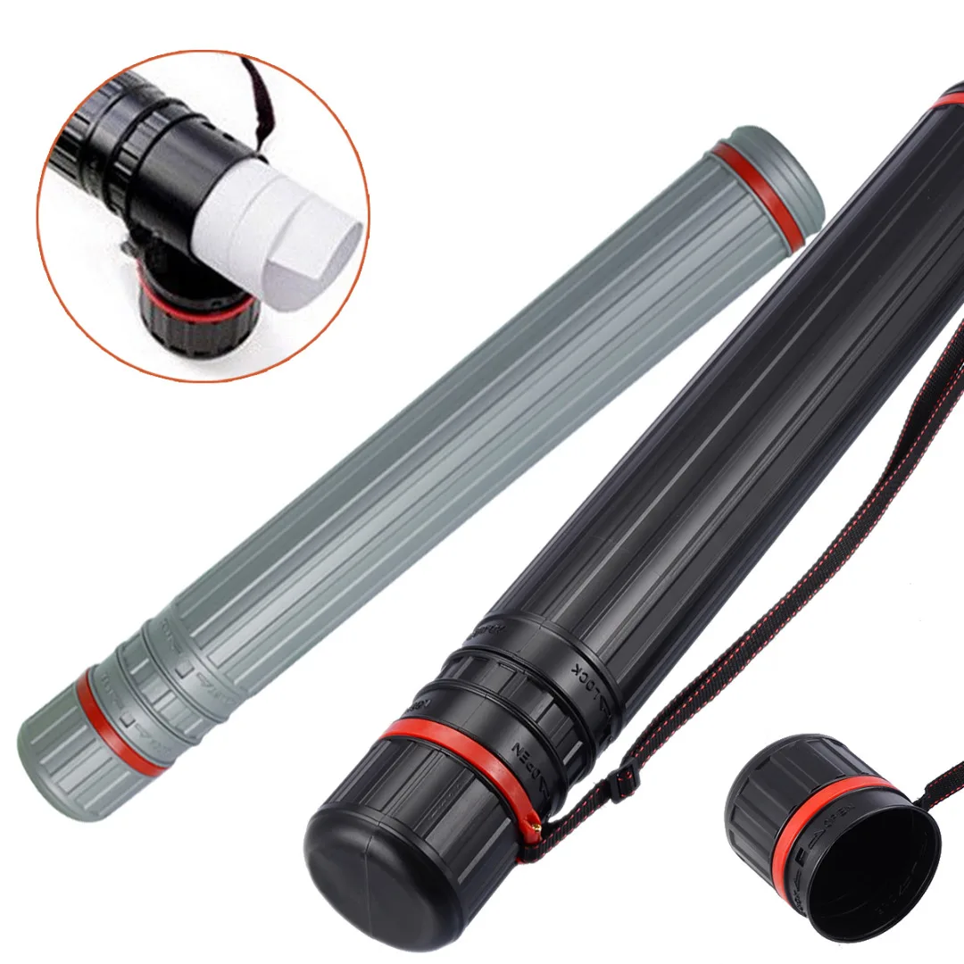 

1Pc Retractable Picture Storage Tube Drawing Picture Storage Tube Poster Drafting Scroll Holder 65cm-110cm Adjustable