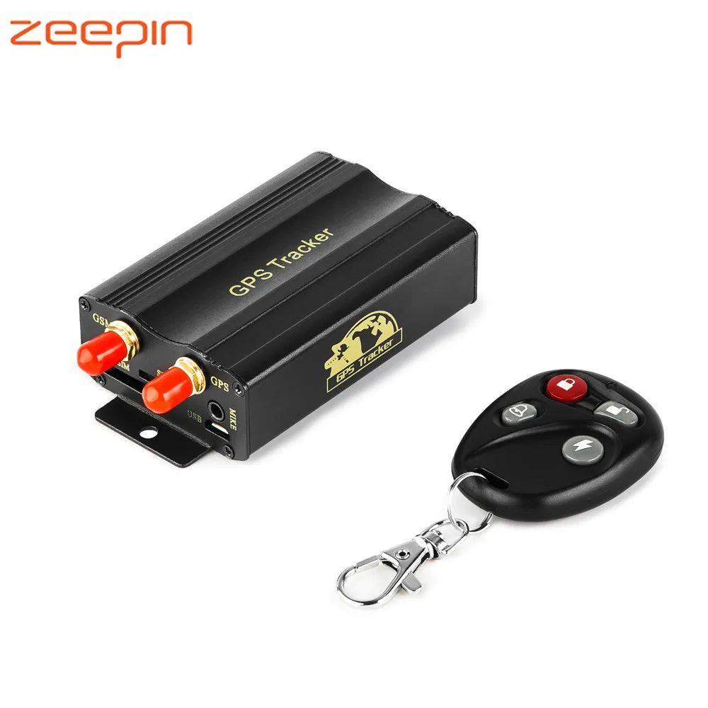 

Zeepin TK103B Vehicle GPS Tracker SMS/GPRS/GSM GPS Tracker Locator with Remote Control Anti-theft Car Alarm System SD/SIM Card