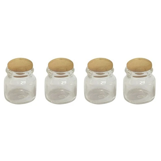 

1:12 Scale Dollhouse 4Pcs Miniature Candy Food Jar Kitchen Decoration