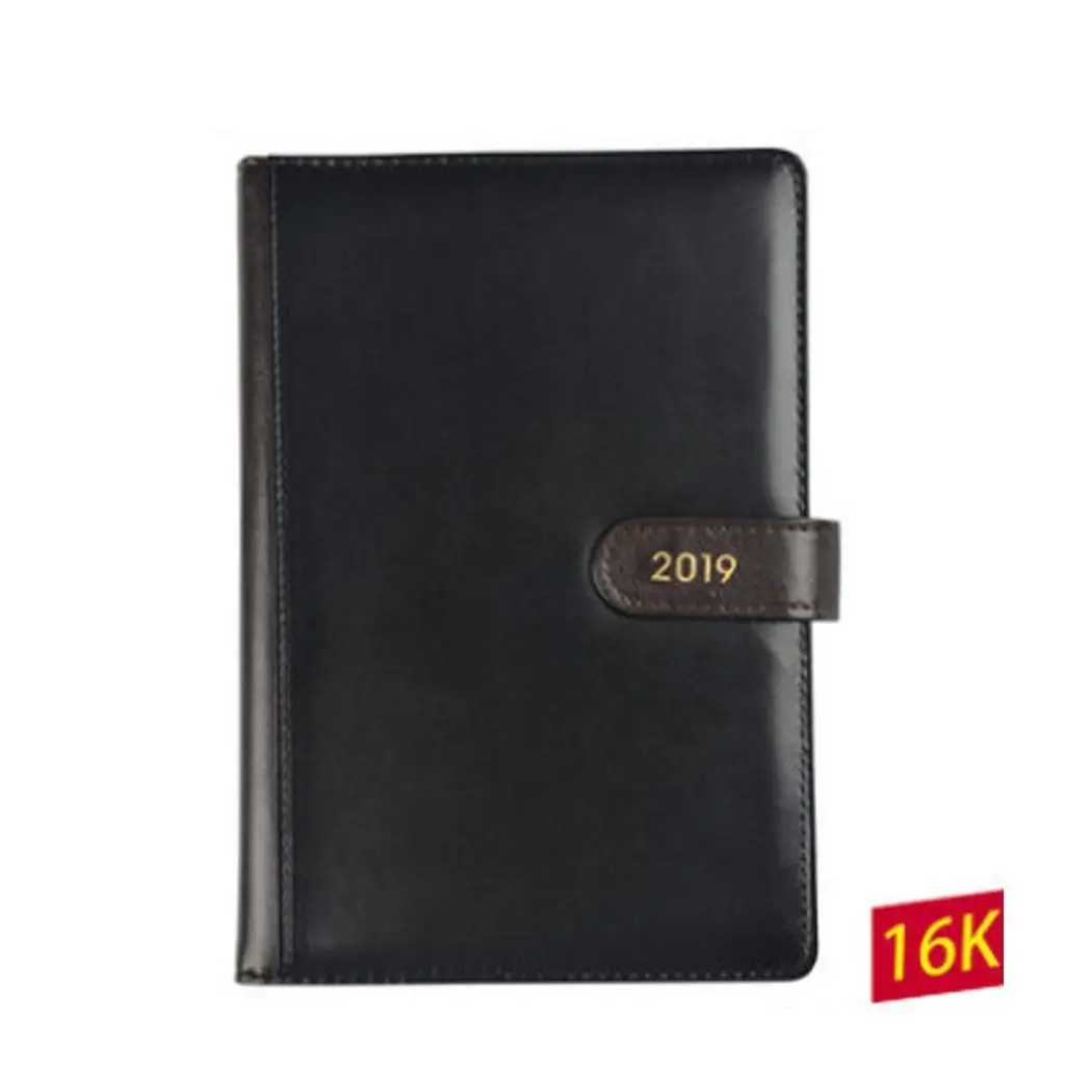 

2019 Portable Business Daily Planner Efficiency Business, Simple Memos January to December Notebook Black