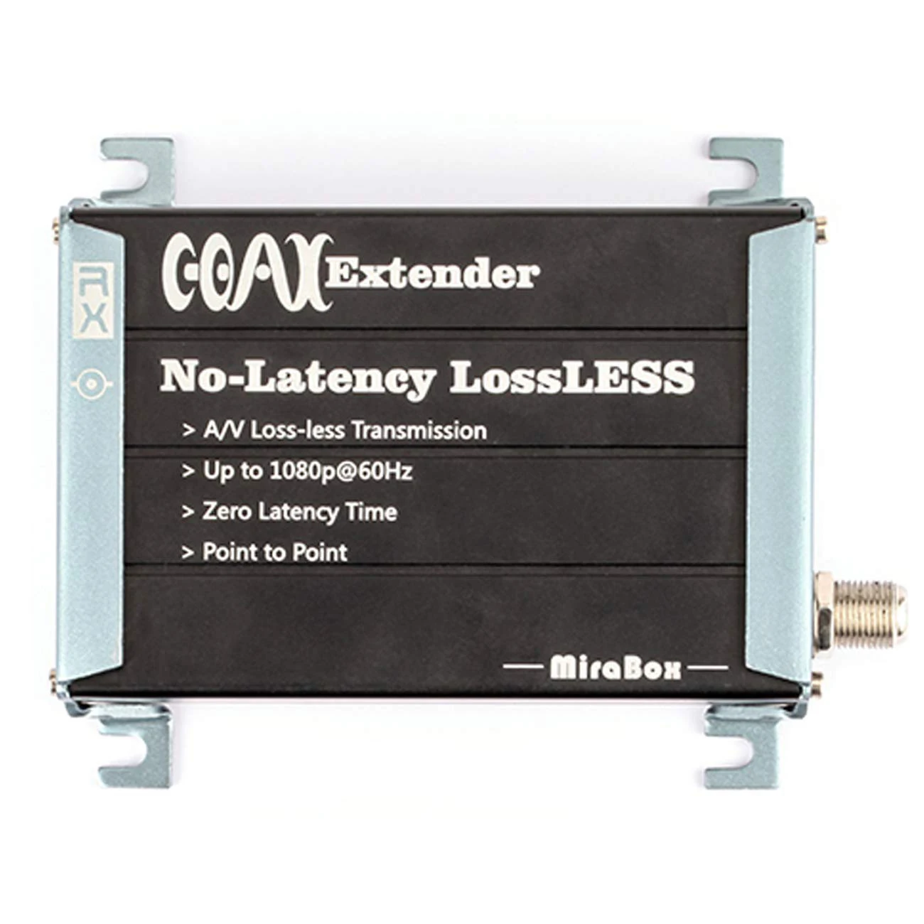 

Mirabox Hdmi Coax Extender Receiver Over Single Rg59/Rg-6U Coaxial Cable With F Type Coaxial Connectors Support 1080P 300M 984