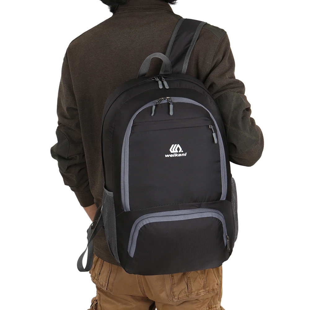 خفيفة الوزن حقيبة ظهر قابلة للحمل المياه مقاومة طوي حقيبة السفر Daypack حقيبة حقيبة الرياضة في الهواء الطلق التخييم المشي لمسافات طويلة تسلق أك...