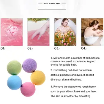 

Bath Salt Body Essential Oil Skin Whitening Relax Natural Sooth Bubble Shower Bombs Ball Rose/Green Tea/Sea Salt/Lemon/Lavender