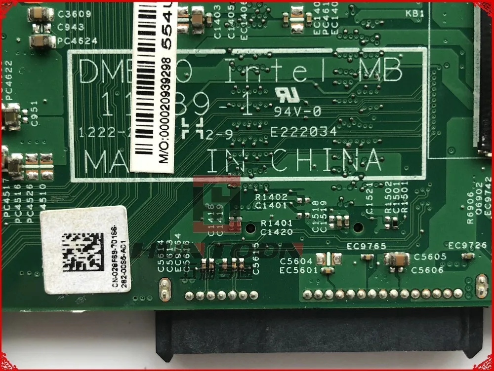 Натуральная CN 028F69 материнская плата для Dell Inspiron 5423 основная 28F69 SR0N9 I7 3517U DDR3L HD7670M 2
