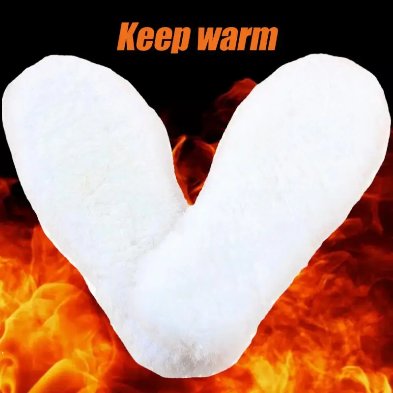 

New Winter Men Women Boots Shoe-pad Thick Imitation Lambs Warm Sweat-absorbent Wool Insoles