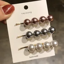 Корейские женские заколки для волос с жемчугом ручной работы, заколки для волос, аксессуары для волос, модный головной убор, украшение для волос