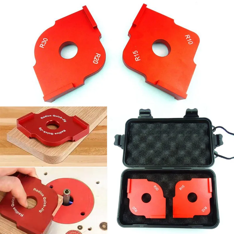 DWZ New Radius Quick Jig Router Table Bit Corner Jig 