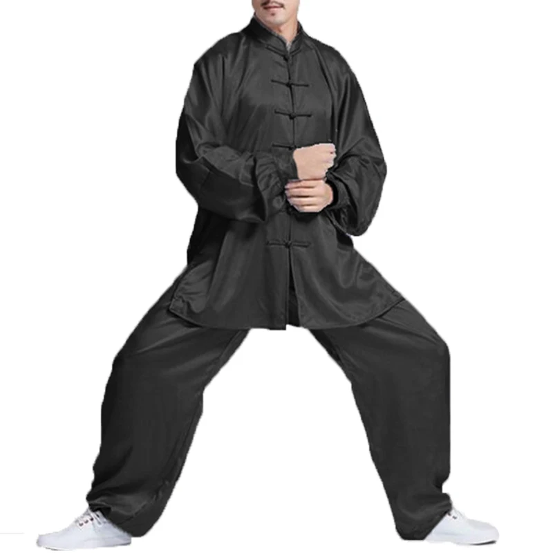 

Autumn Vintage Women Man Kung Fu Suits Long Sleeve Taiji Uniform Dress Tops Pants Costume Martial Traditional Chinese Clothes