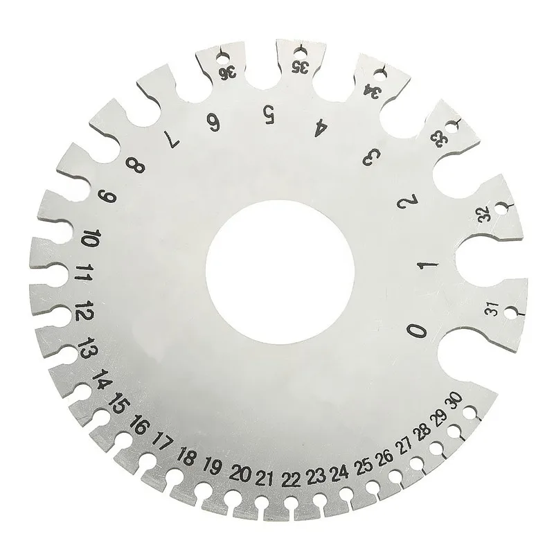 1 stücke ZEAST Edelstahl Runde Draht Dicke Messung Gauge Durchmesser Gage Werkzeuge Mit Tasche Beliebte Kosten-effektive