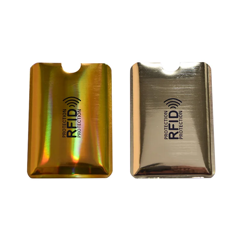 Eseye 5pcs Anti Rfid Wallet Blocking Reader Lock Bank Card Holder Id Bank Card Case Protection Metal Credit Card Holder Aluminiu