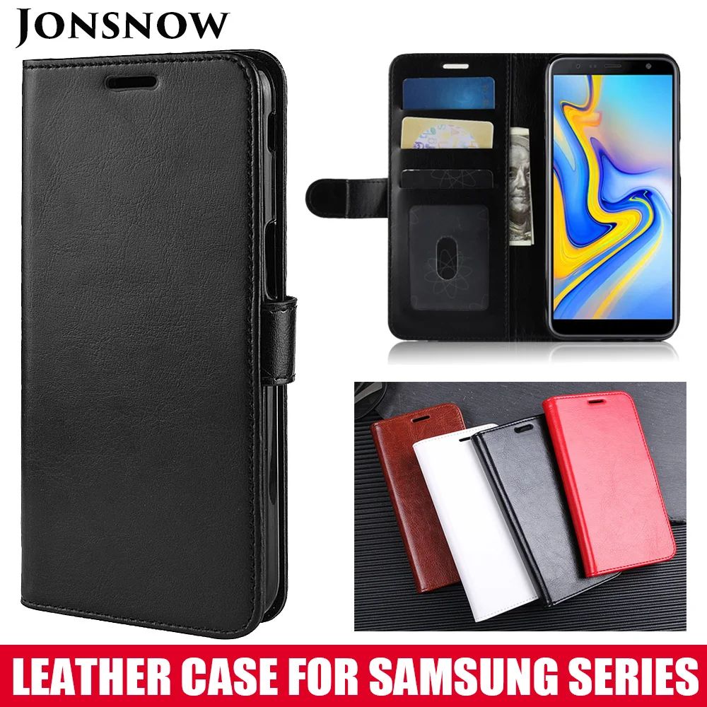 JONSNOW кожаный бумажник чехол для samsung A7 A6 A8 плюс J2 J4 J6+ J8 J3 J5 J7 класса люкс из искусственной кожи чехол Capa Fundas