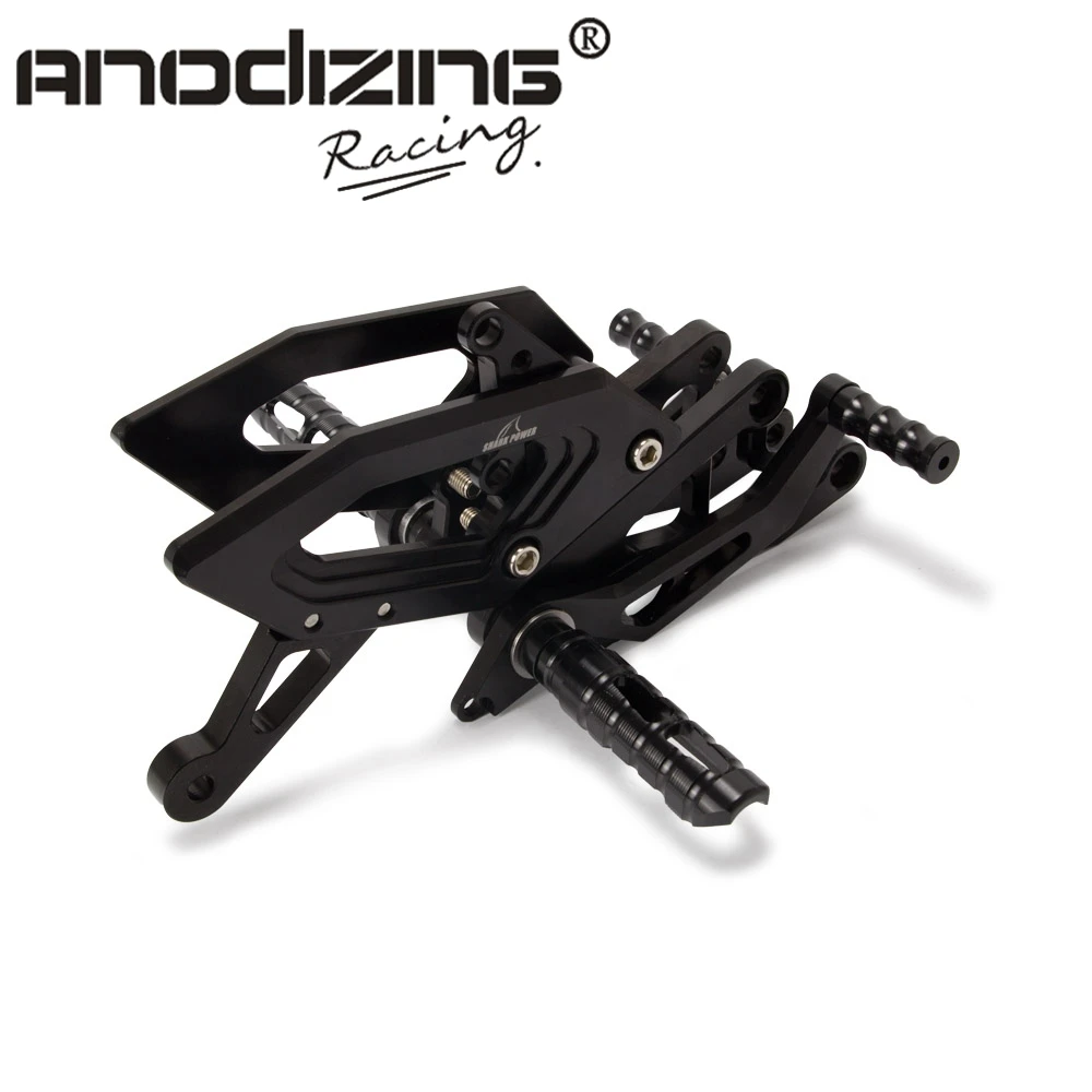 

CNC Aluminum Adjustable Motorcycle Rearsets Rear Set Foot Pegs Pedal Footrest For YAMAHA YZF R15 2018 2019