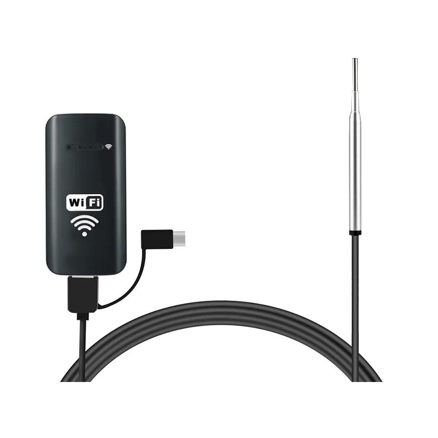 

3.9Mm Ear Endoscope With Wifi 100W Pixels Wireless Digital Ear Otoscope Inspection Camera With 6 Led Borescope For Iphone, And