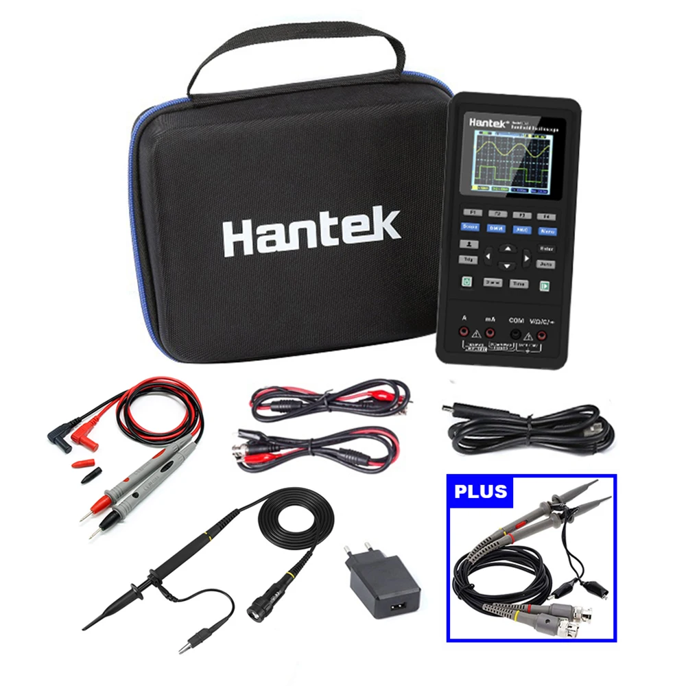 

O125 3in1 Hantek Digital Oscilloscope + Multimeter + Waveform Generator 40MHz 70MHz 250MSa/s 2D42 2D72