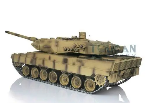 

Henglong 1/16 Yellow 6.0 Upgrade Metal Leopard2A6 RTR RC Tank 3889 360 Turret