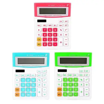 

Mini 12 Digit Calculator Big Button Calculating Tools Office Stationery