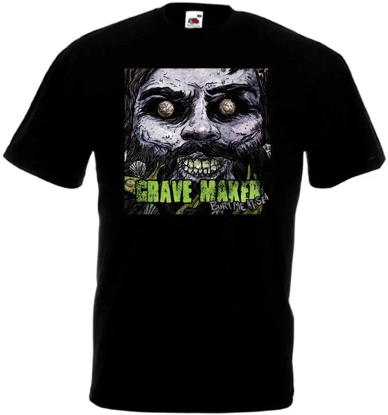 

Grave Maker Bury Me At Sea T-shirt Black Hardcore All Sizes S-3XL Good Quality Brand Cotton Shirt Summer Style Cool T Shirts