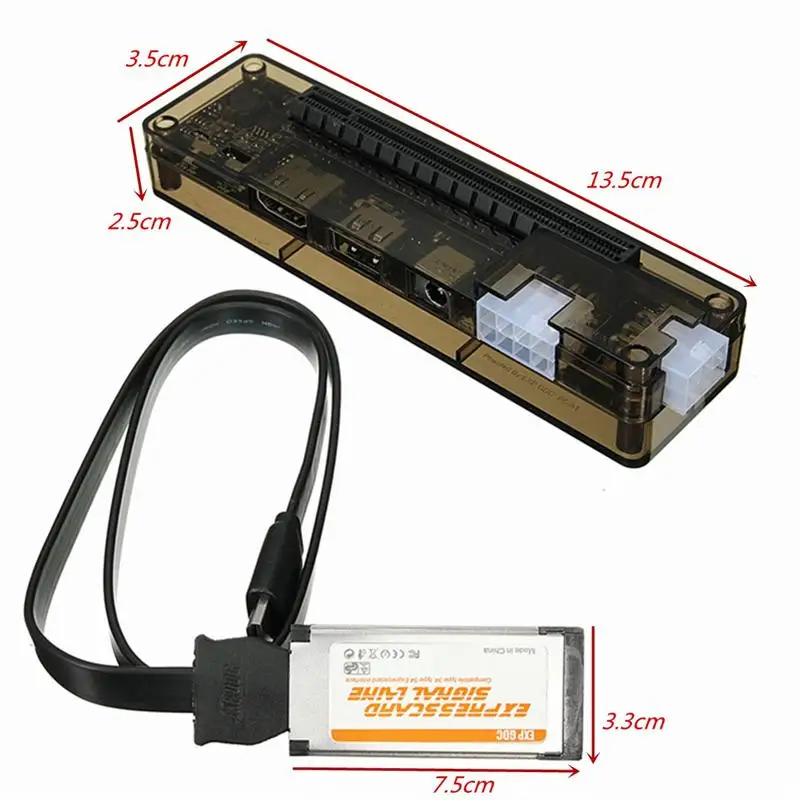  HOT-Express Card Mini PCI-E Version Expresscard V8.0 EXP GDC Beast PCIe PCI-E PCI Laptop External I