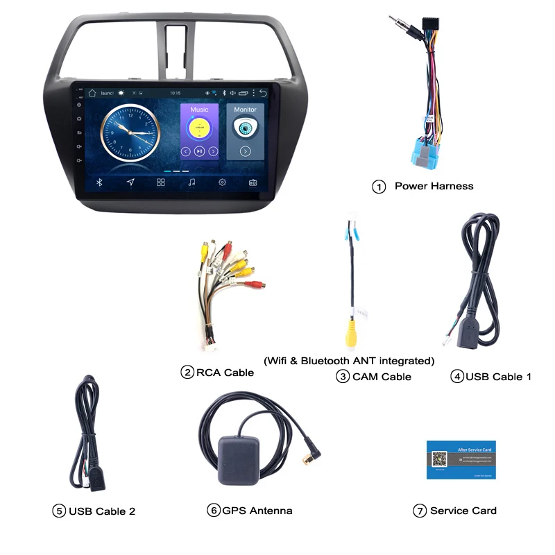 Perfect Android 8.1 9 inch car navigation for Suzuki S-CROSS 2014 - 2017 support Wifi SWC OBD rear camera 1