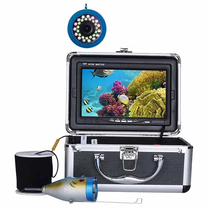7 дюймов HD 1000TVL 15 м шт. LED/15 инфракрасный свет DVR рекордер подводная рыболовная