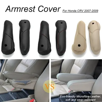 

Foam Mirco Fibre Leather Armrest Arm rest Cover Car Interior Accessories For Honda CRV 2007 2008 2009 for Odyssey
