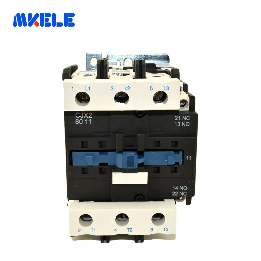 

AC Contactor CJX2-8011 80A Use with float switch 80A 50/60Hz LC1 3 Phase 3-Pole Coil Voltage 380V 220V 110V 36V 24V 3P+1NO+1NC