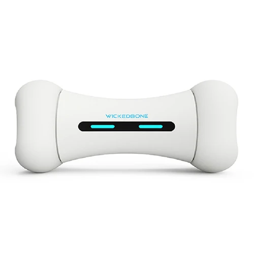 APP Control Smart Pet Toys in Bone Design with Two Wheels Powered by Lithium Battery