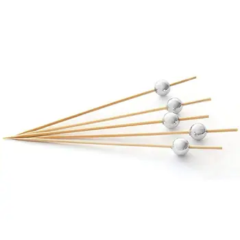 

Handmade Cocktail Picks 300 Count Sticks Wooden Toothpicks Party Supplies Silver