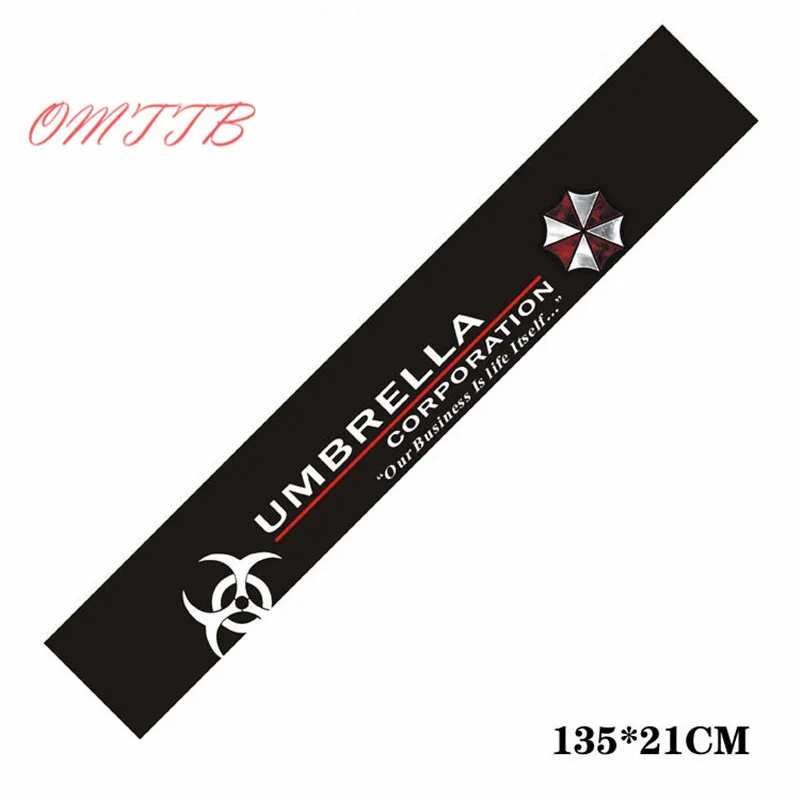 Resident Evil Umbrella Corpaoration Front Windshield Car Sticker Decals For bmw benz Chevrolet Ford Volkswagen Mazda car styling