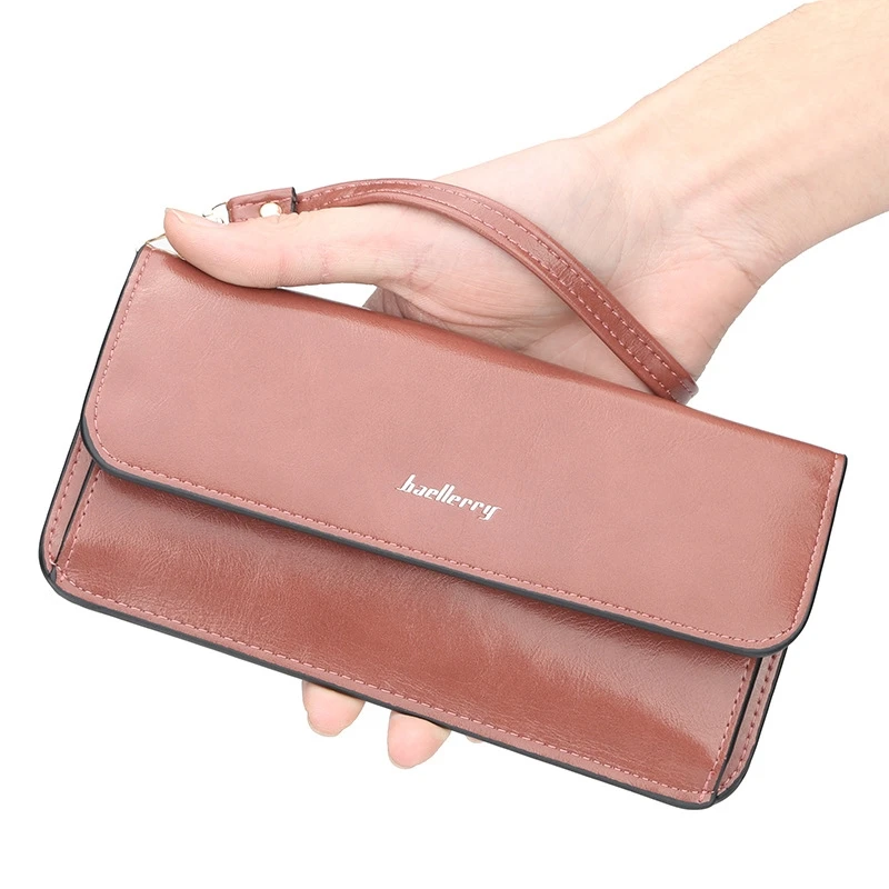 

Long Buckle Ladies Wallet Multicolor Card Coin Purse Ladies Mobile Clutch Bag Wallet