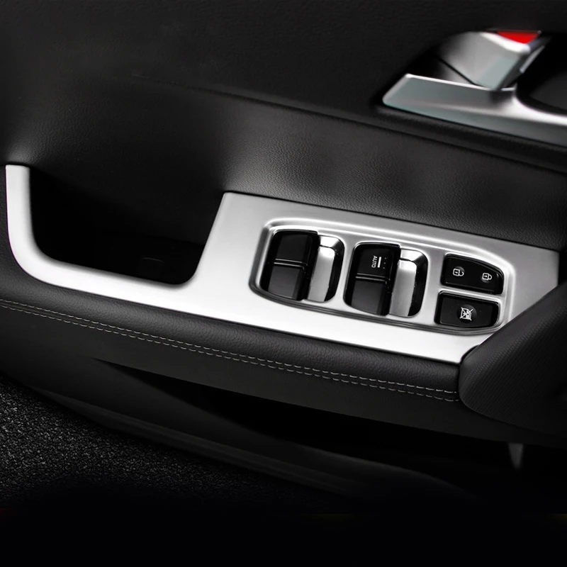 Skup Dla Hyundai Ix25 Creta Chrome wewnętrzny podłokietnik drzwi pokrywa przełącznika okna dekoracji Panel sterowania akcesoria samochodowe 2015 2019