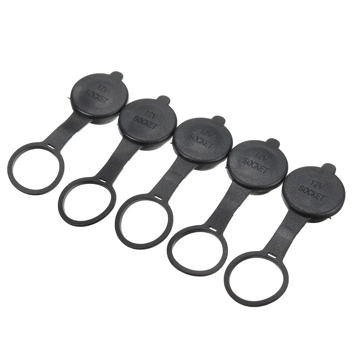 durable and high quality 5pcs Black Car Cigarette Lighter Socket